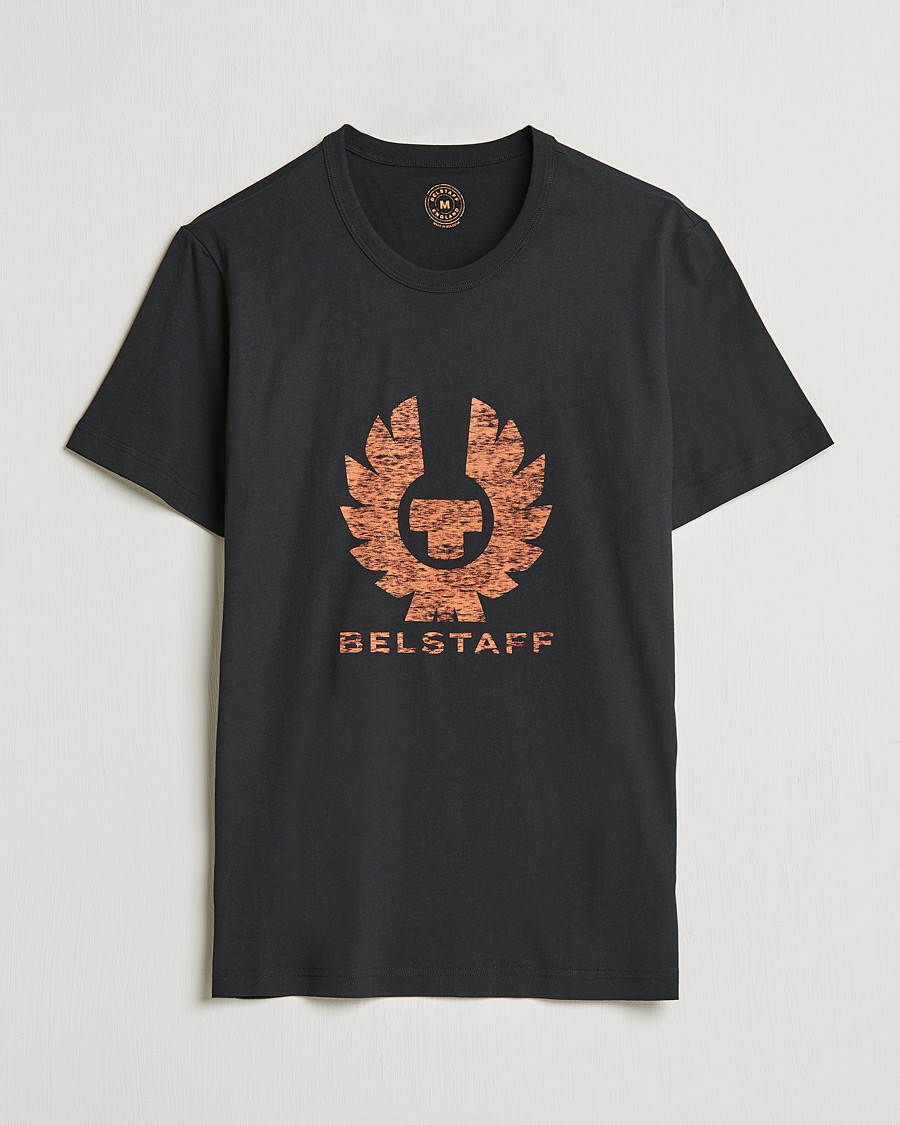 Herr | T-Shirts | Belstaff | Coteland Logo Crew Neck Tee Black/Orange