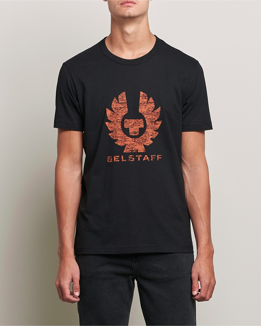Herr | T-Shirts | Belstaff | Coteland Logo Crew Neck Tee Black/Orange