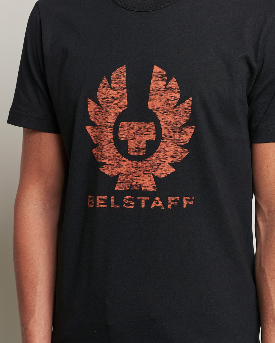 Herr | T-Shirts | Belstaff | Coteland Logo Crew Neck Tee Black/Orange