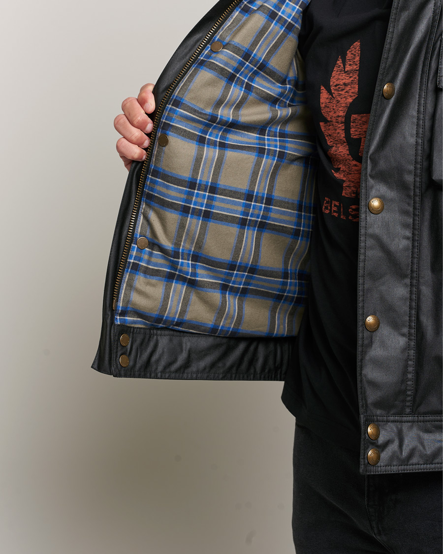 Herr | Jackor | Belstaff | Racemaster Waxed Jacket Black