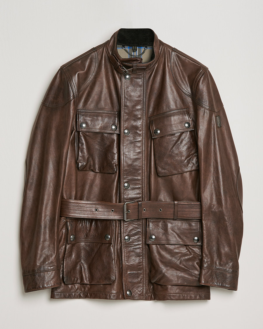 careofcarl.se | Trailmaster Panther Leather Jacket Saddle Brown