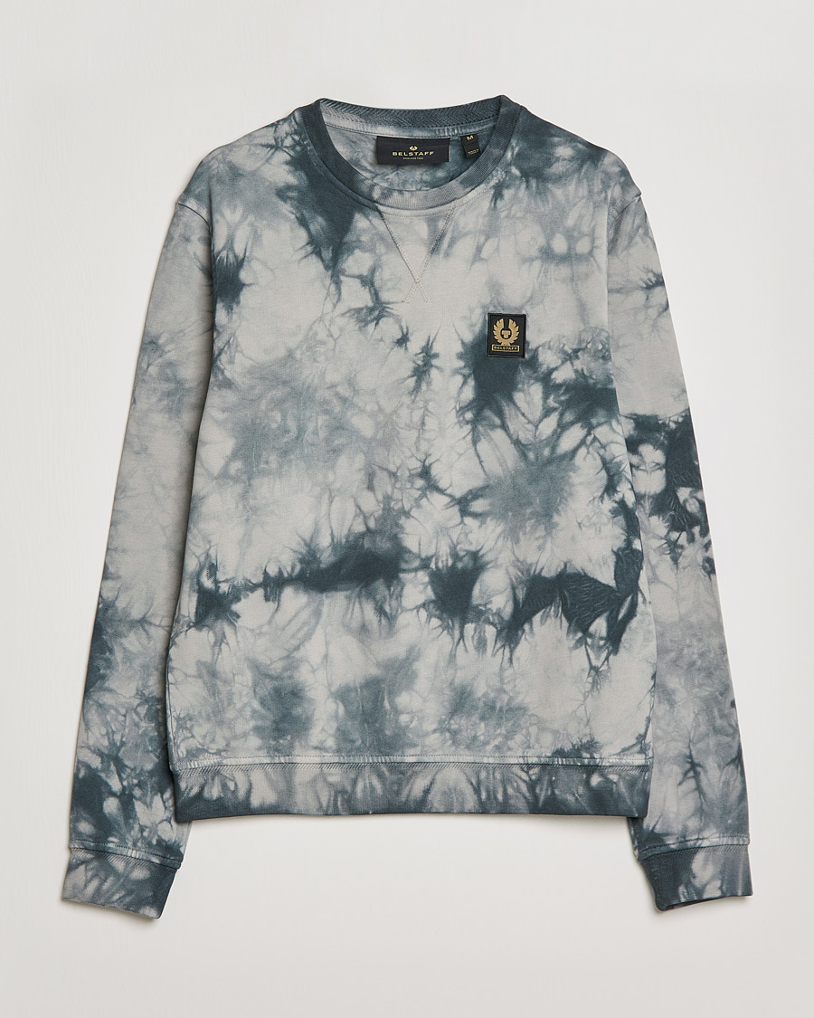Herr | Tröjor | Belstaff | Surface Batik Sweatshirt Granite Grey