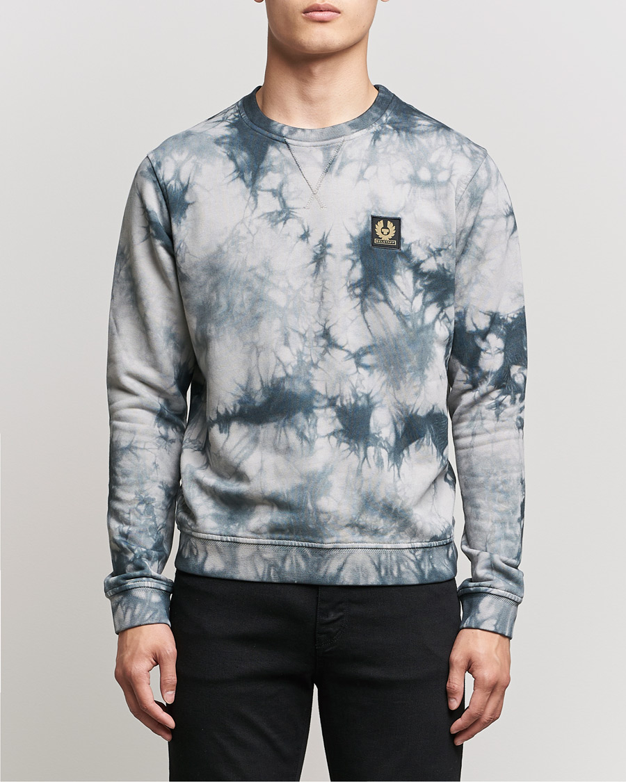 Herr | Tröjor | Belstaff | Surface Batik Sweatshirt Granite Grey