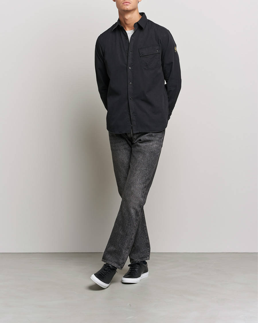 Herr | Skjortor | Belstaff | Pitch Cotton Pocket Shirt Black