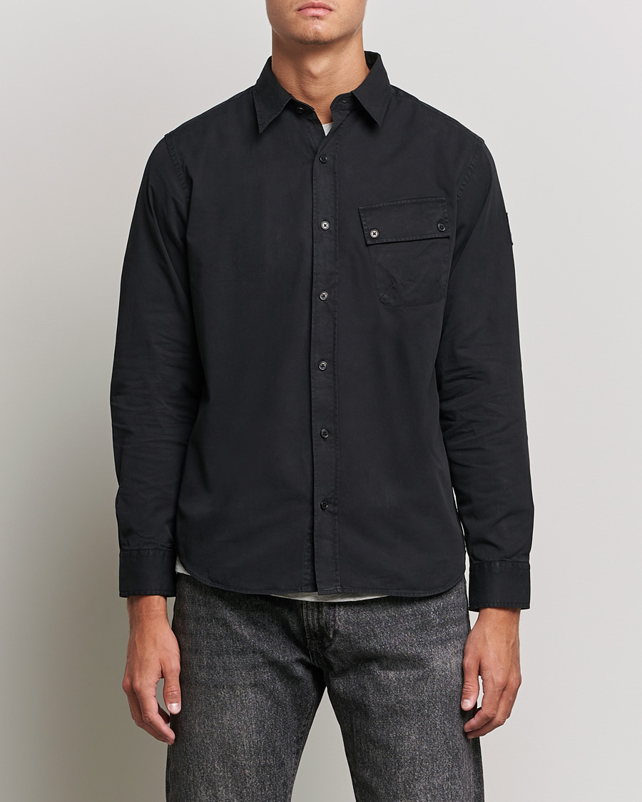 Herr |  | Belstaff | Pitch Cotton Pocket Shirt Black
