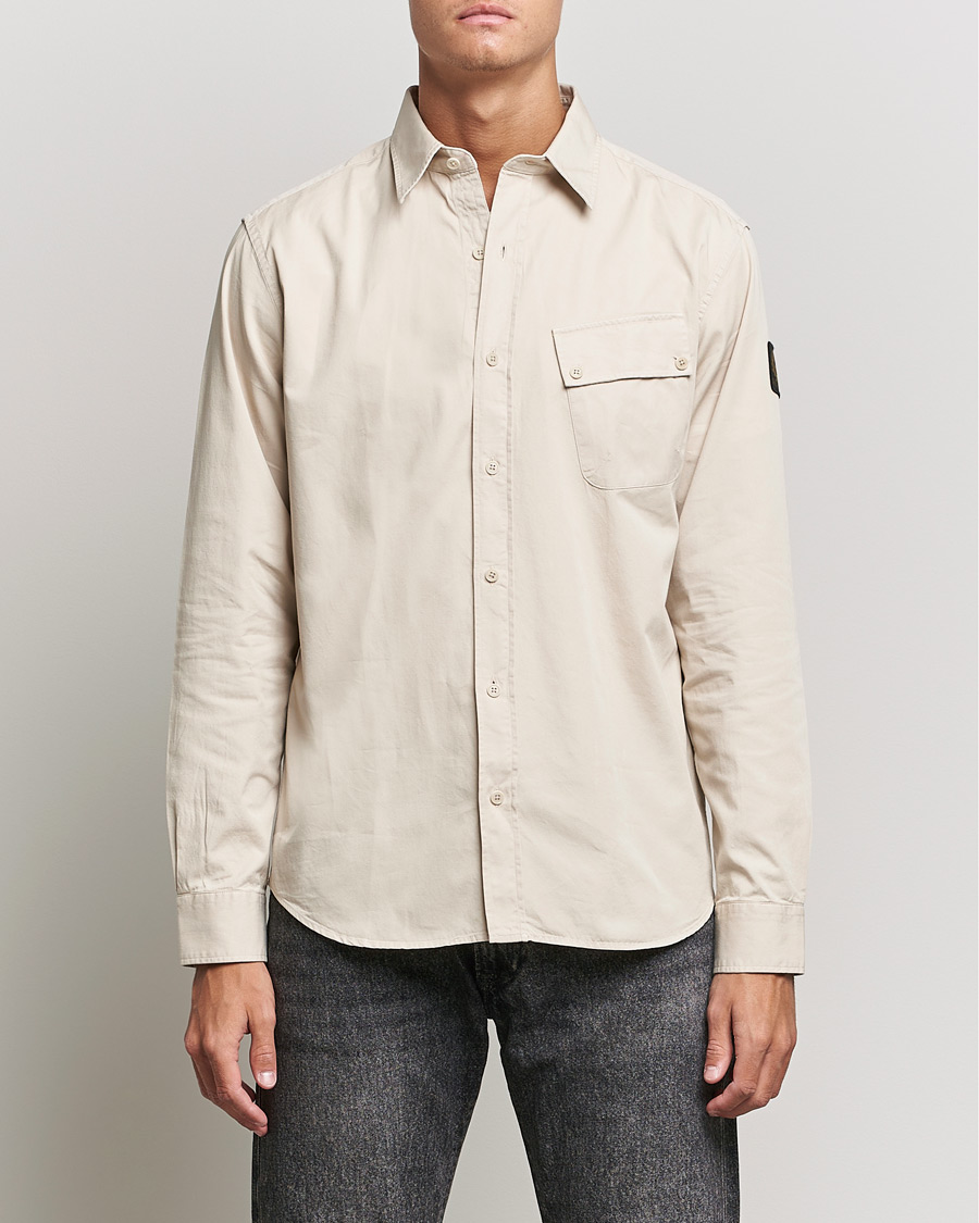 Herr |  | Belstaff | Pitch Cotton Pocket Shirt Fawn