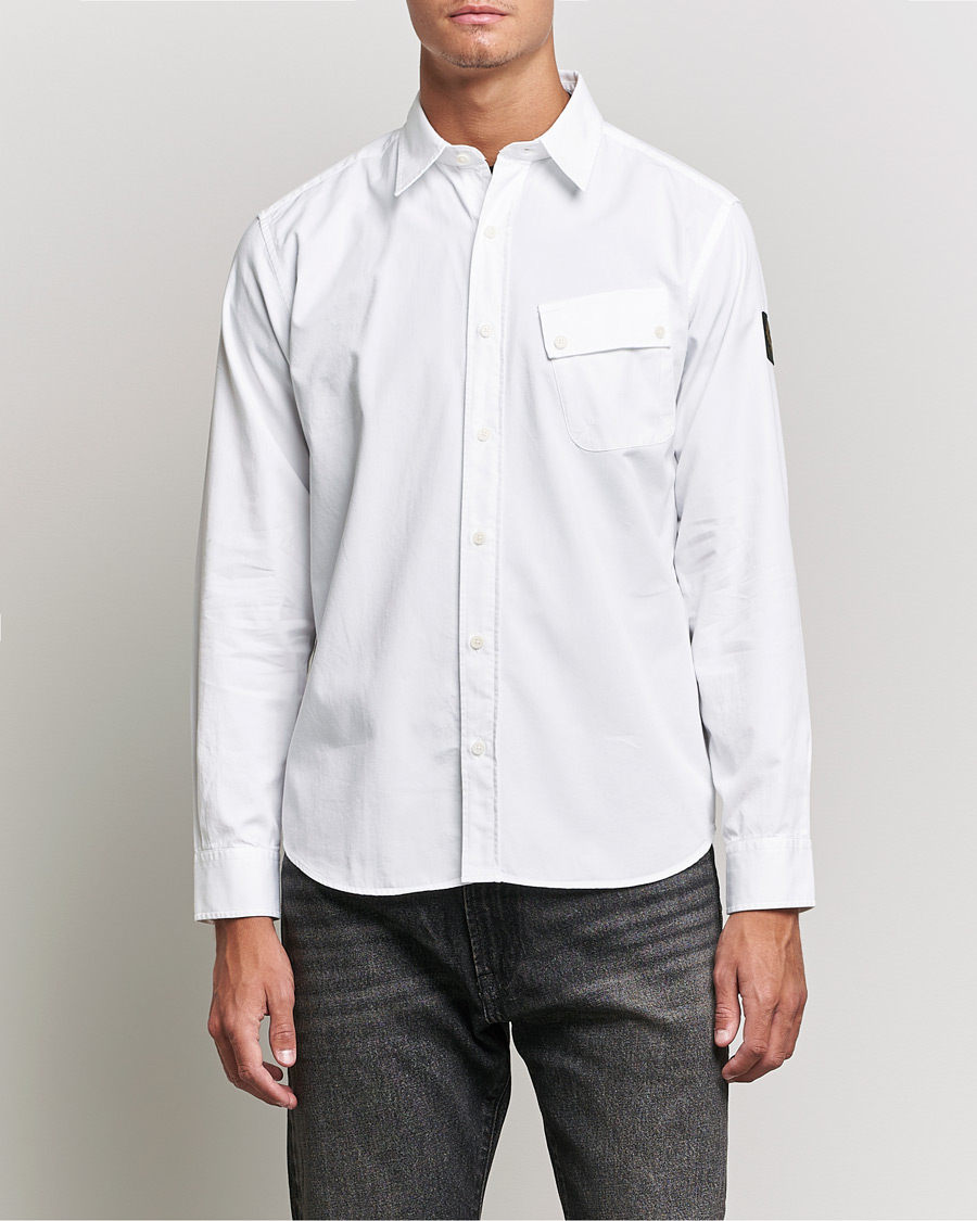 Herr | Best of British | Belstaff | Pitch Cotton Pocket Shirt White