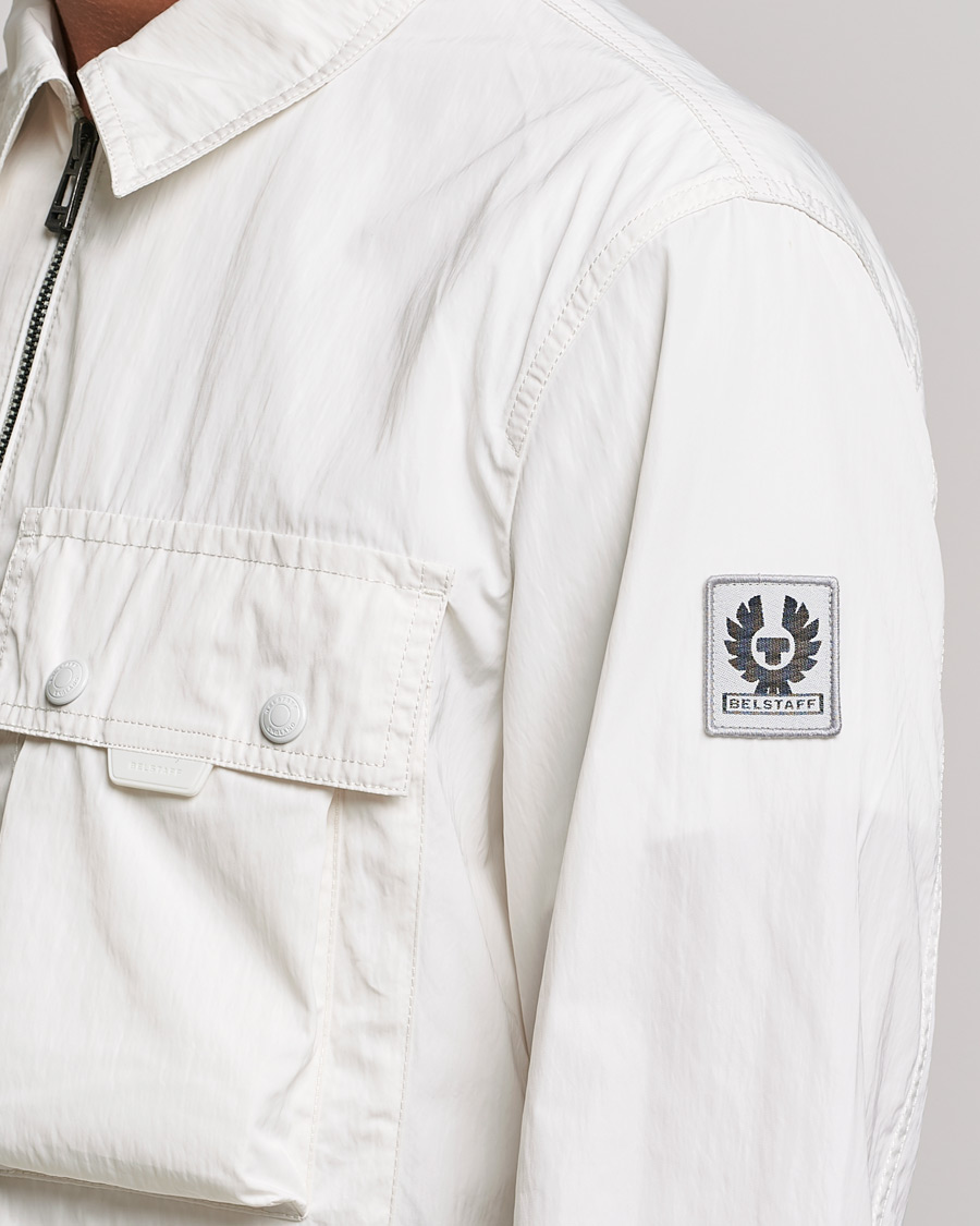 Herr | Skjortor | Belstaff | Tactical Nylon Pocket Overshirt Chalk