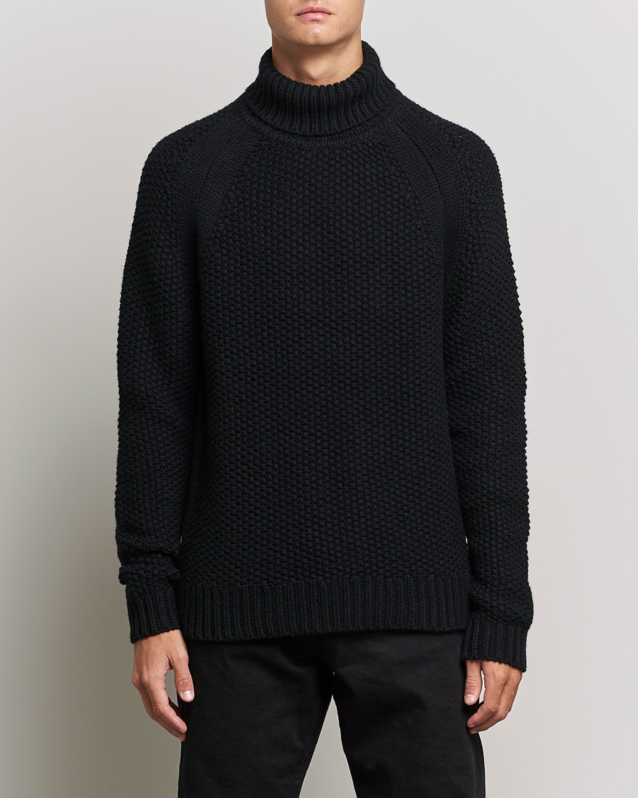 Herr | Tröjor | Belstaff | Manor Wool Rollneck Black