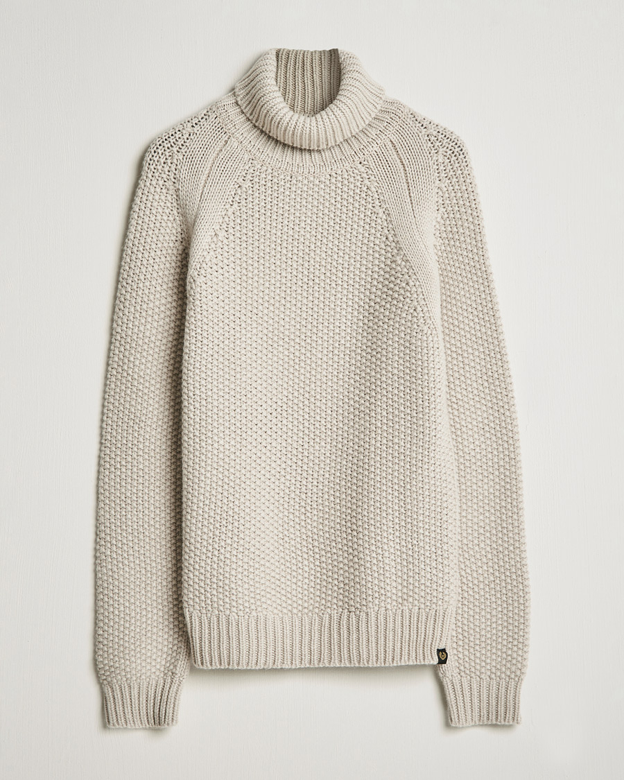 Herr | Tröjor | Belstaff | Manor Wool Rollneck Fawn