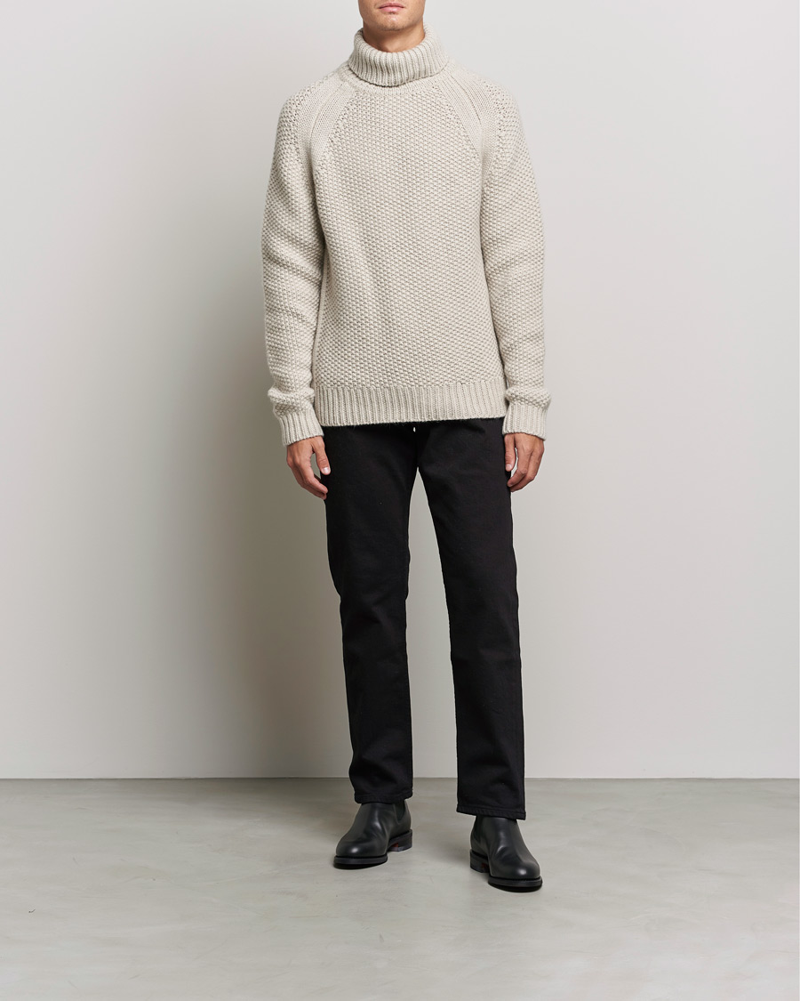 Herr | Tröjor | Belstaff | Manor Wool Rollneck Fawn