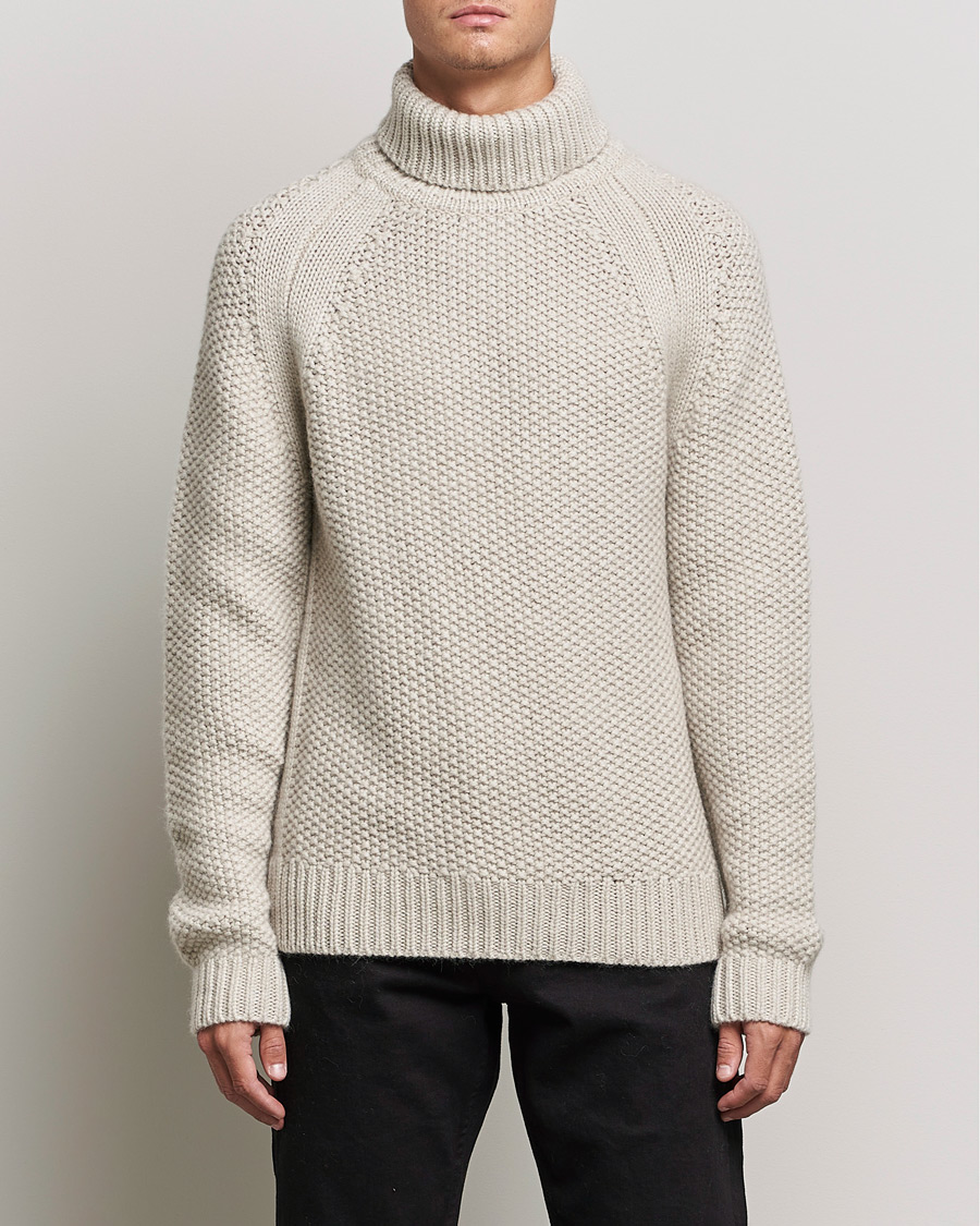 Herr | Tröjor | Belstaff | Manor Wool Rollneck Fawn