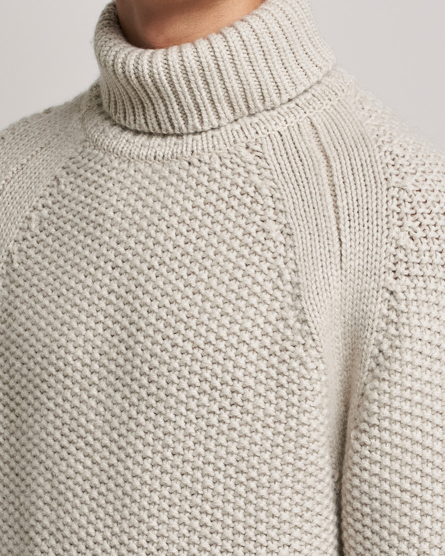 Herr | Tröjor | Belstaff | Manor Wool Rollneck Fawn