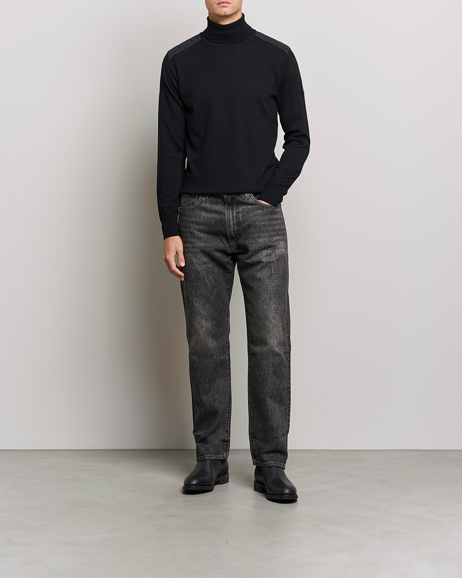 Herr | Tröjor | Belstaff | Kingsland Merino Rollneck Black