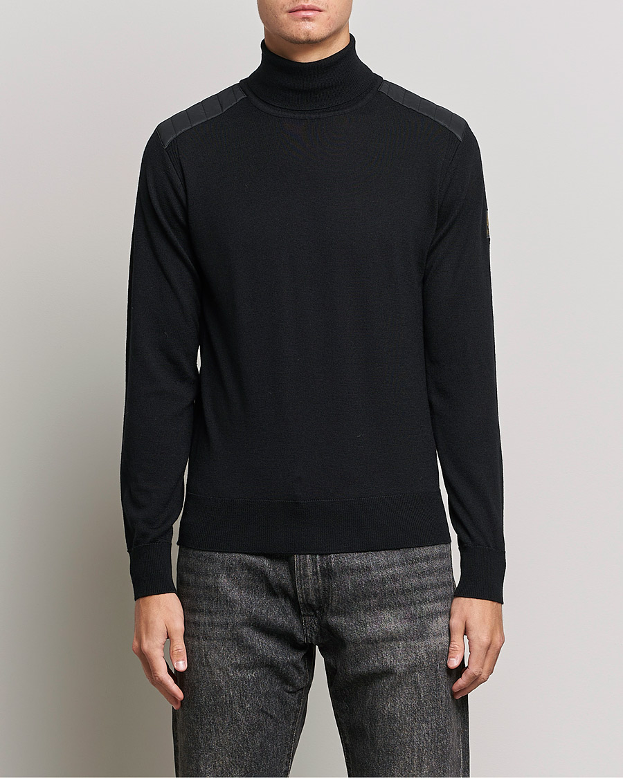 Herr | Rea kläder | Belstaff | Kingsland Merino Rollneck Black