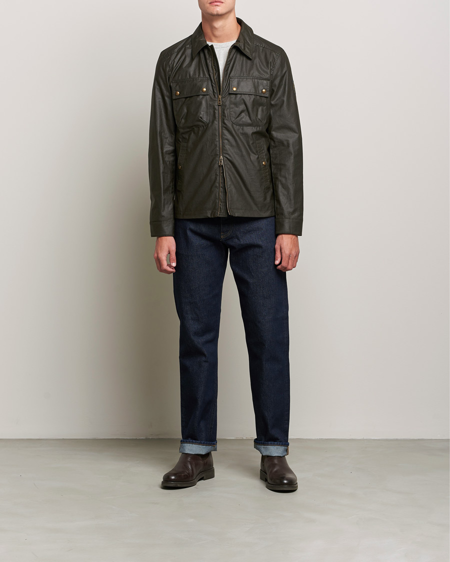 Herr | Jackor | Belstaff | Tour Waxed Shirt Jacket Faded Olive