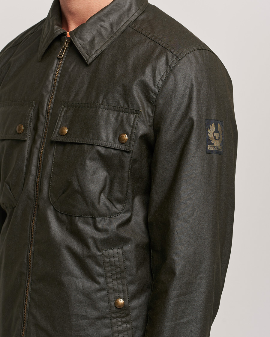Herr | Jackor | Belstaff | Tour Waxed Shirt Jacket Faded Olive