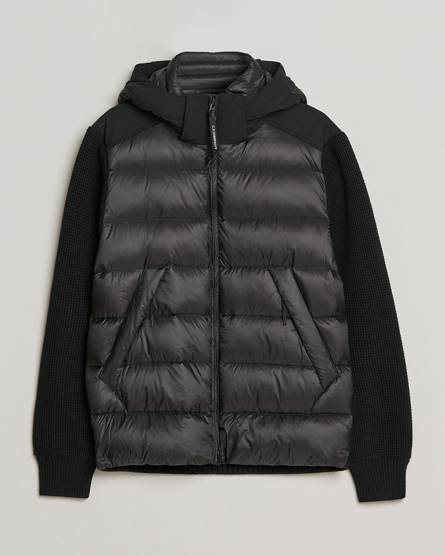 Herr | Jackor | C.P. Company | Merino Nylon Mixed Hybrid Jacket Black