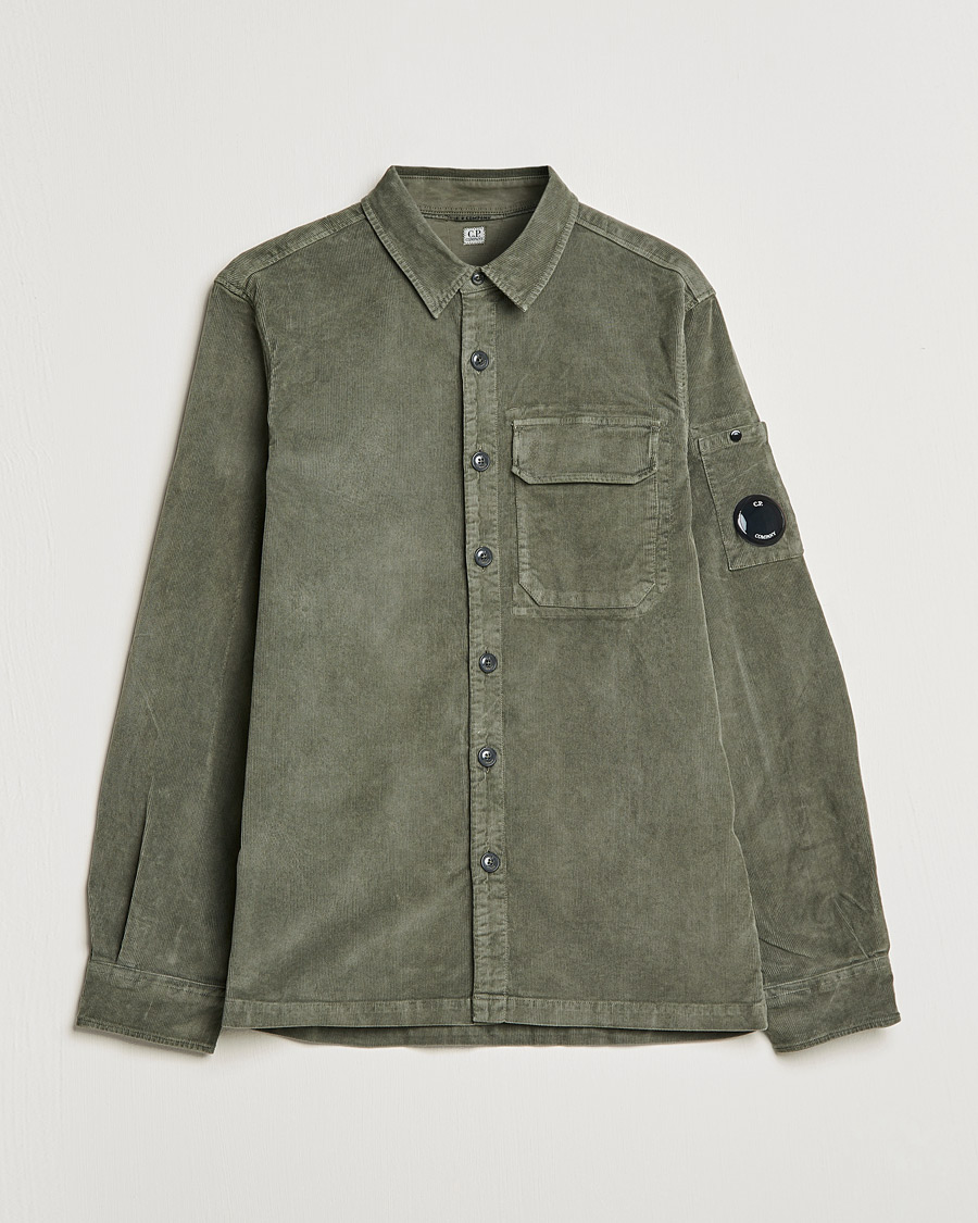 Herr | Skjortor | C.P. Company | Corduroy Lens Overshirt Olive