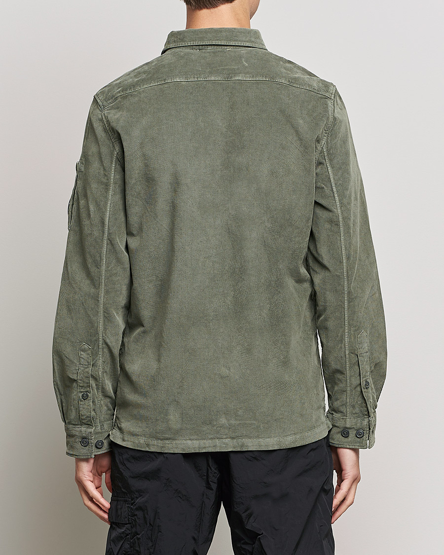 Herr | Skjortor | C.P. Company | Corduroy Lens Overshirt Olive