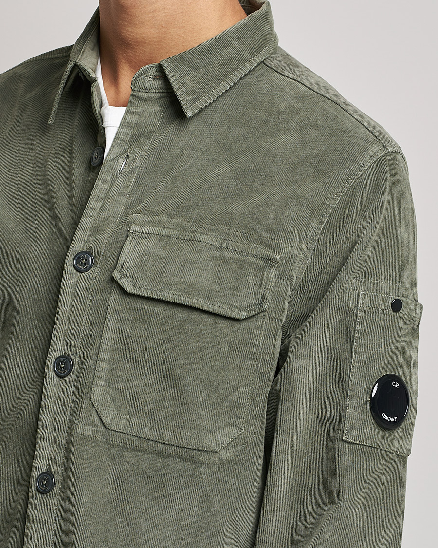 Herr | Skjortor | C.P. Company | Corduroy Lens Overshirt Olive