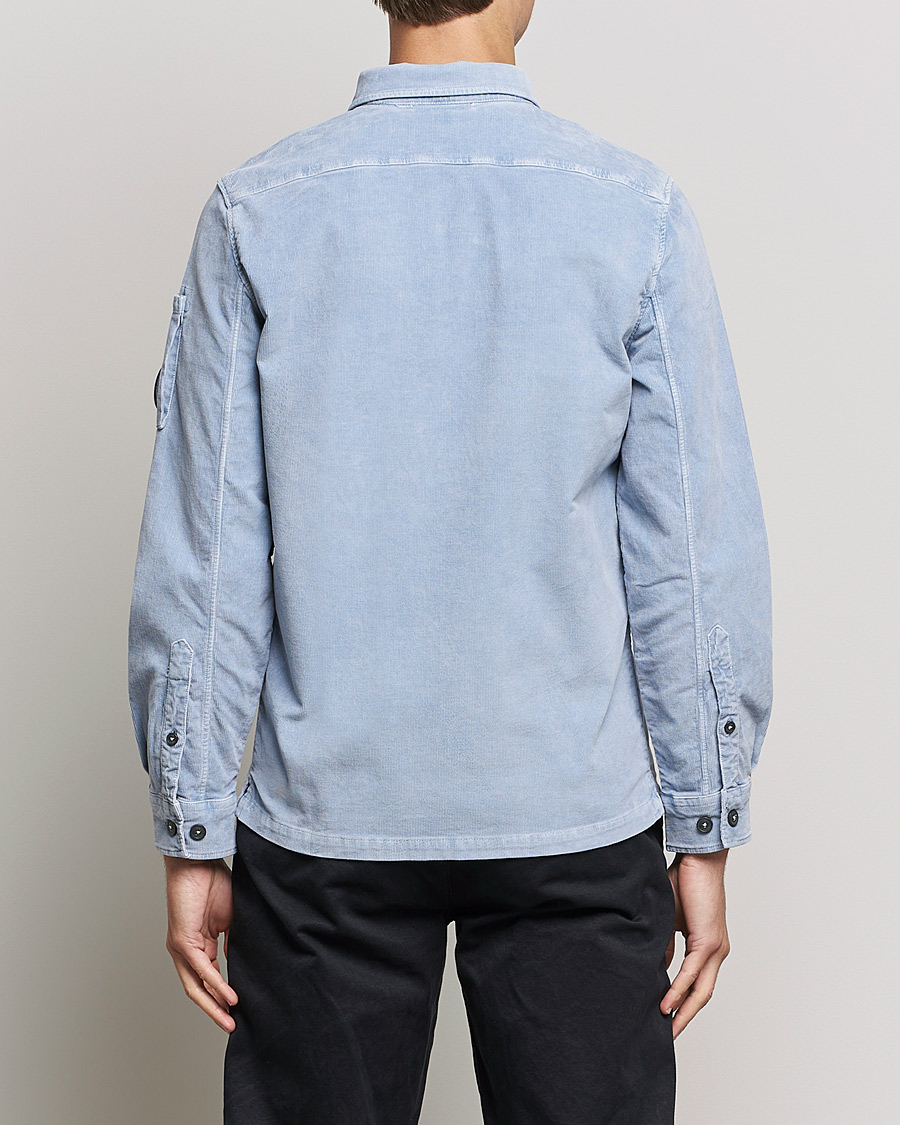 Herr | Skjortor | C.P. Company | Corduroy Lens Overshirt Light Blue