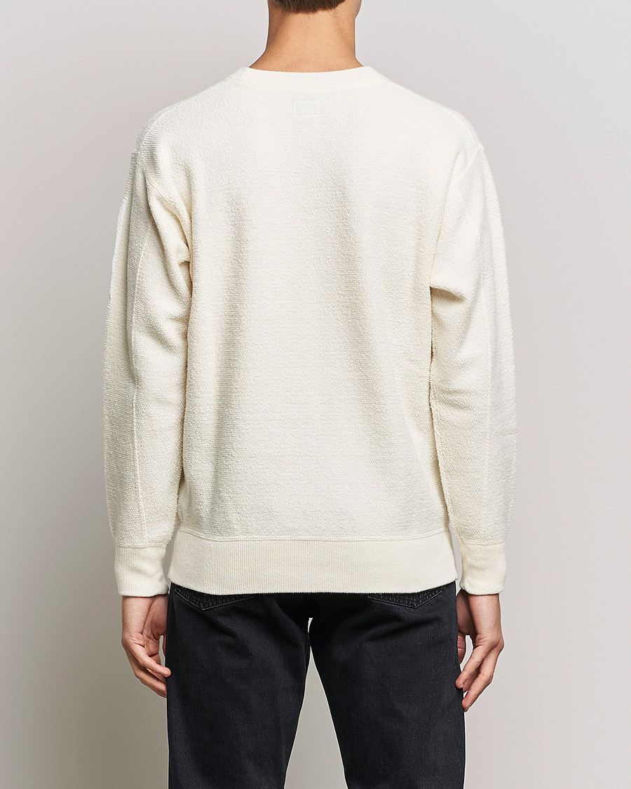 Herr | Tröjor | C.P. Company | Structured Lambswool Lens Roundneck White
