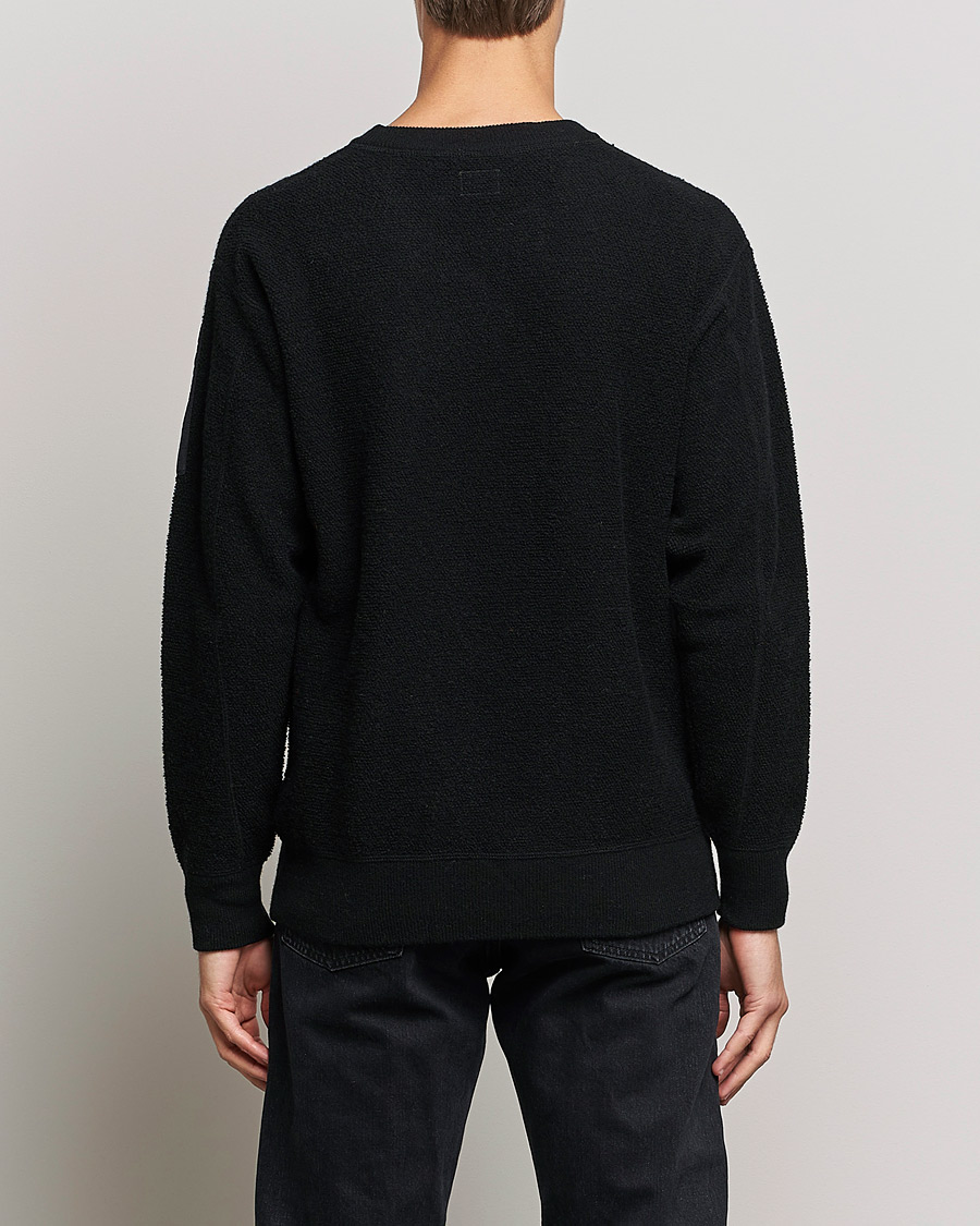 Herr | Tröjor | C.P. Company | Structured Lambswool Lens Roundneck Black
