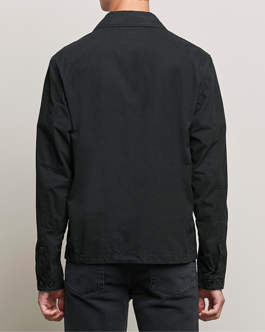 Herr | Skjortor | C.P. Company | Metropolis Micro Reps Diamond Peach Overshirt Black