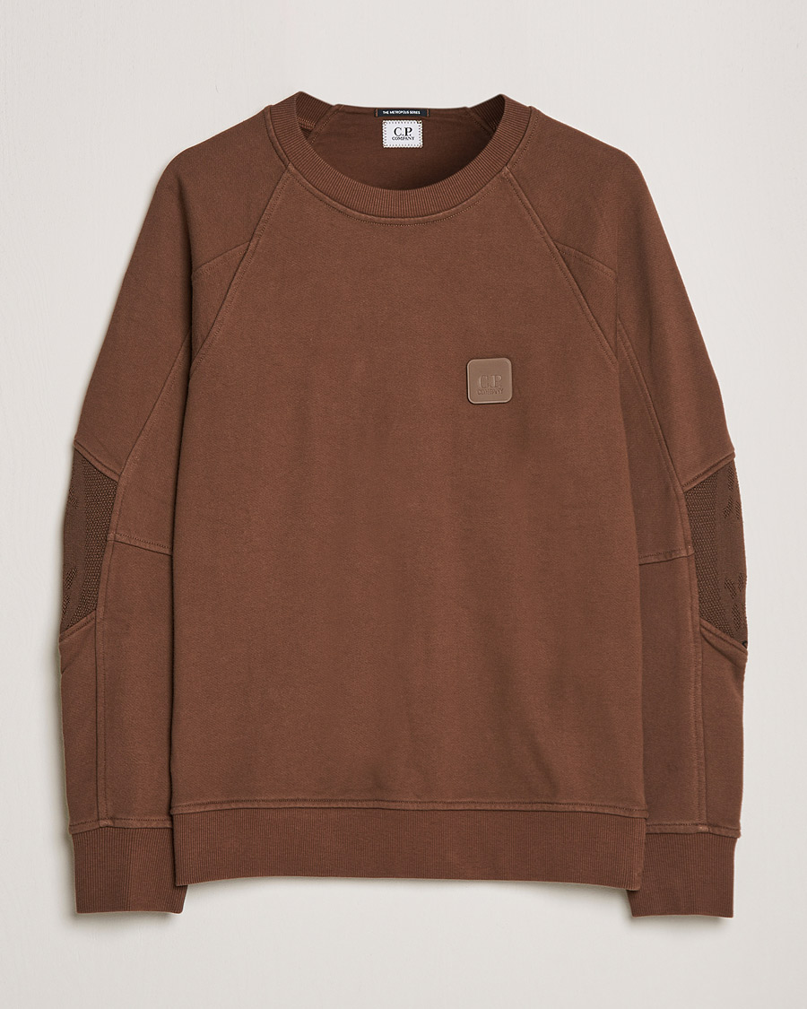 Herr | Tröjor | C.P. Company | Metropolis Diagonal Raised Fleece Sweat Brown