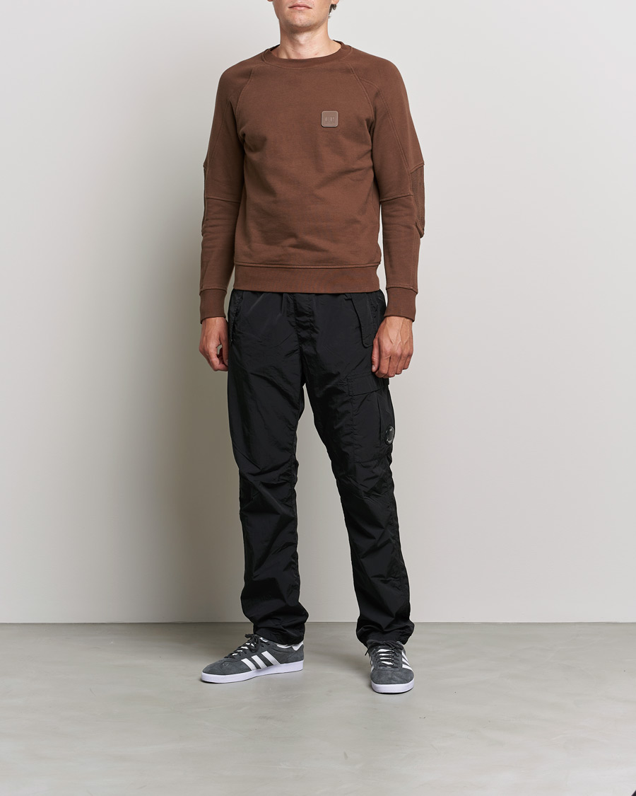 Herr | Tröjor | C.P. Company | Metropolis Diagonal Raised Fleece Sweat Brown