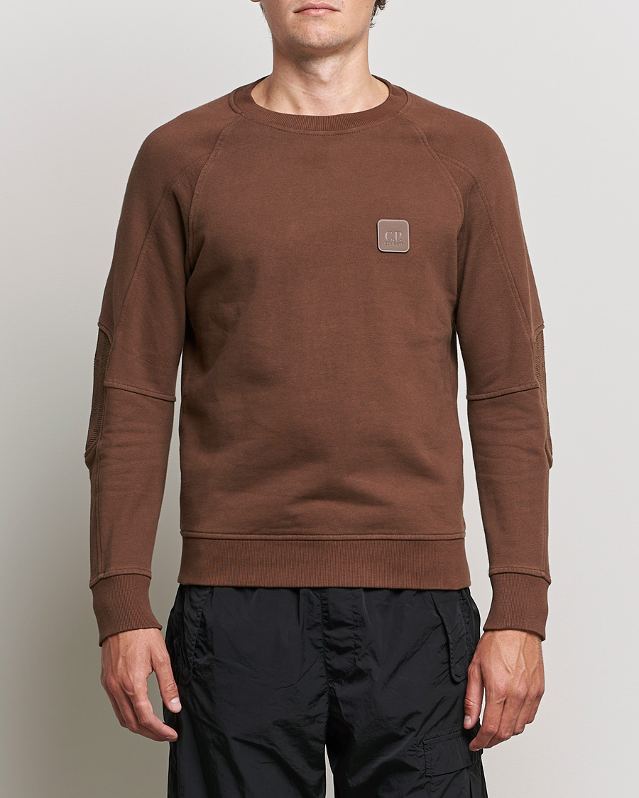 Herr | Tröjor | C.P. Company | Metropolis Diagonal Raised Fleece Sweat Brown
