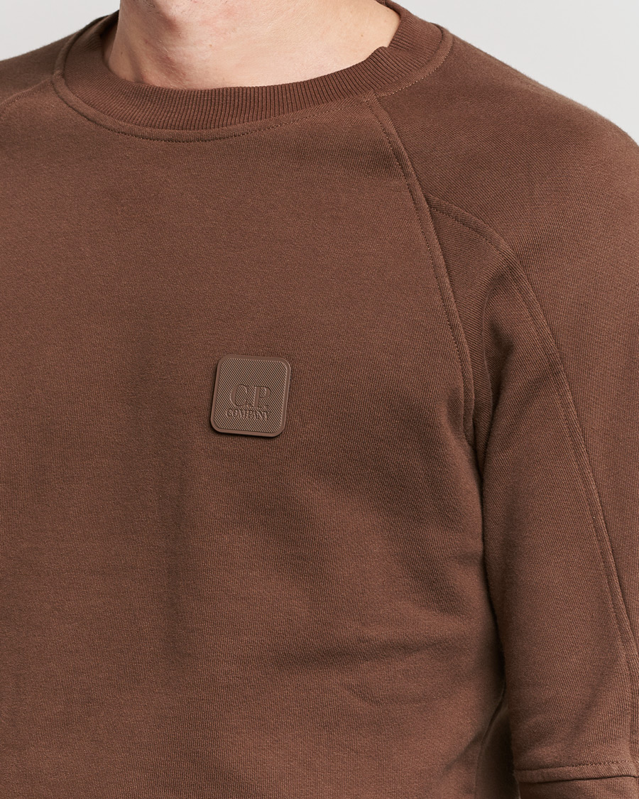 Herr | Tröjor | C.P. Company | Metropolis Diagonal Raised Fleece Sweat Brown