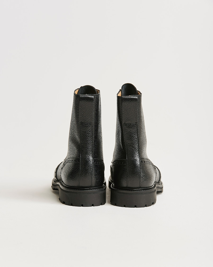 Herr | Kängor | Crockett & Jones | Islay Scotch Grain Vibram Boot Black Calf