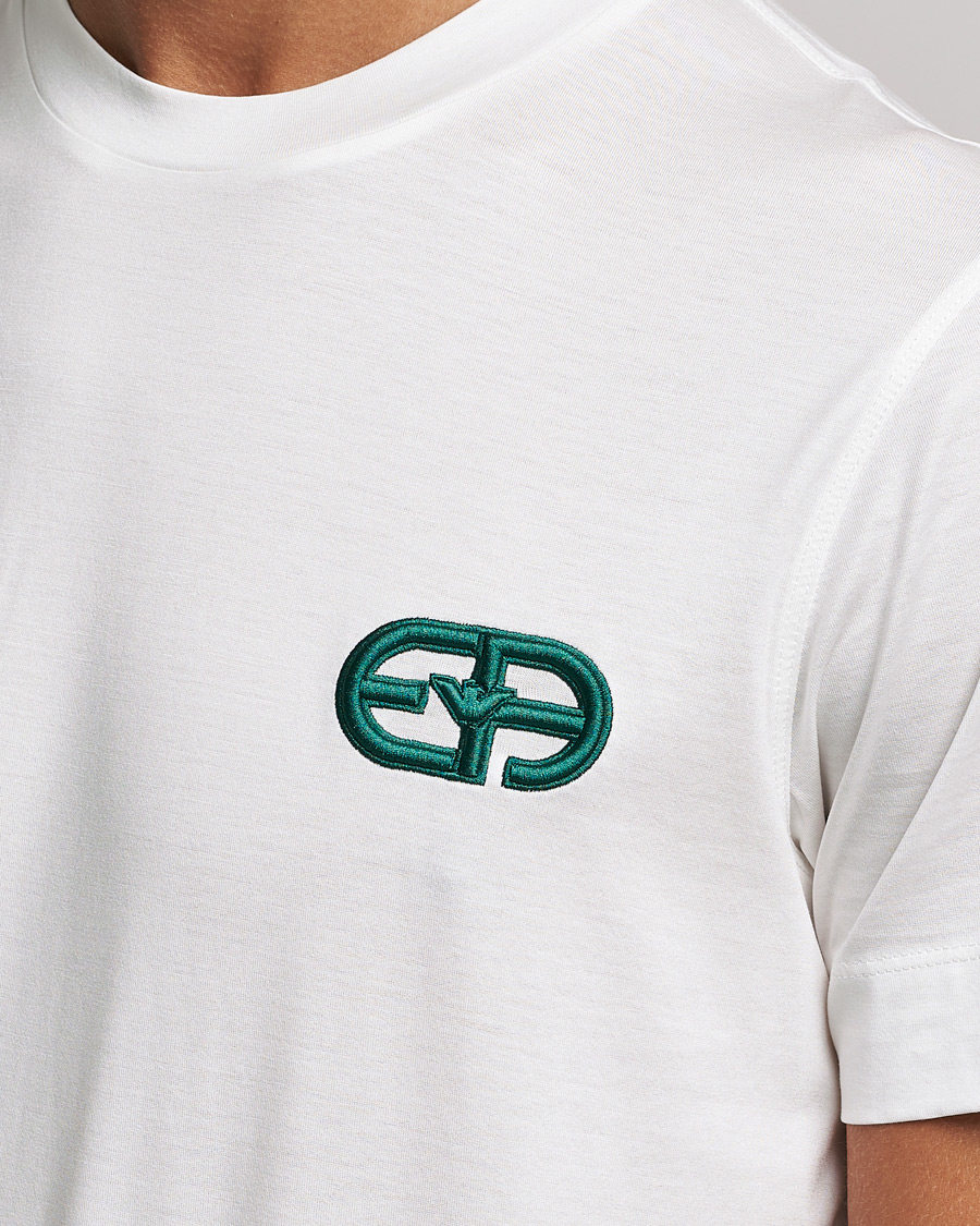 Herr | T-Shirts | Emporio Armani | Cotton Tencel Tee Creme