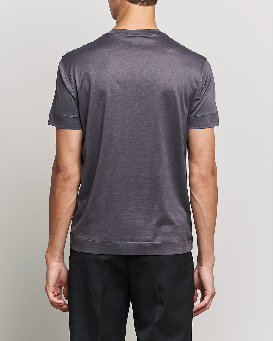 Herr | T-Shirts | Emporio Armani | Cotton Tencel Tee Grey