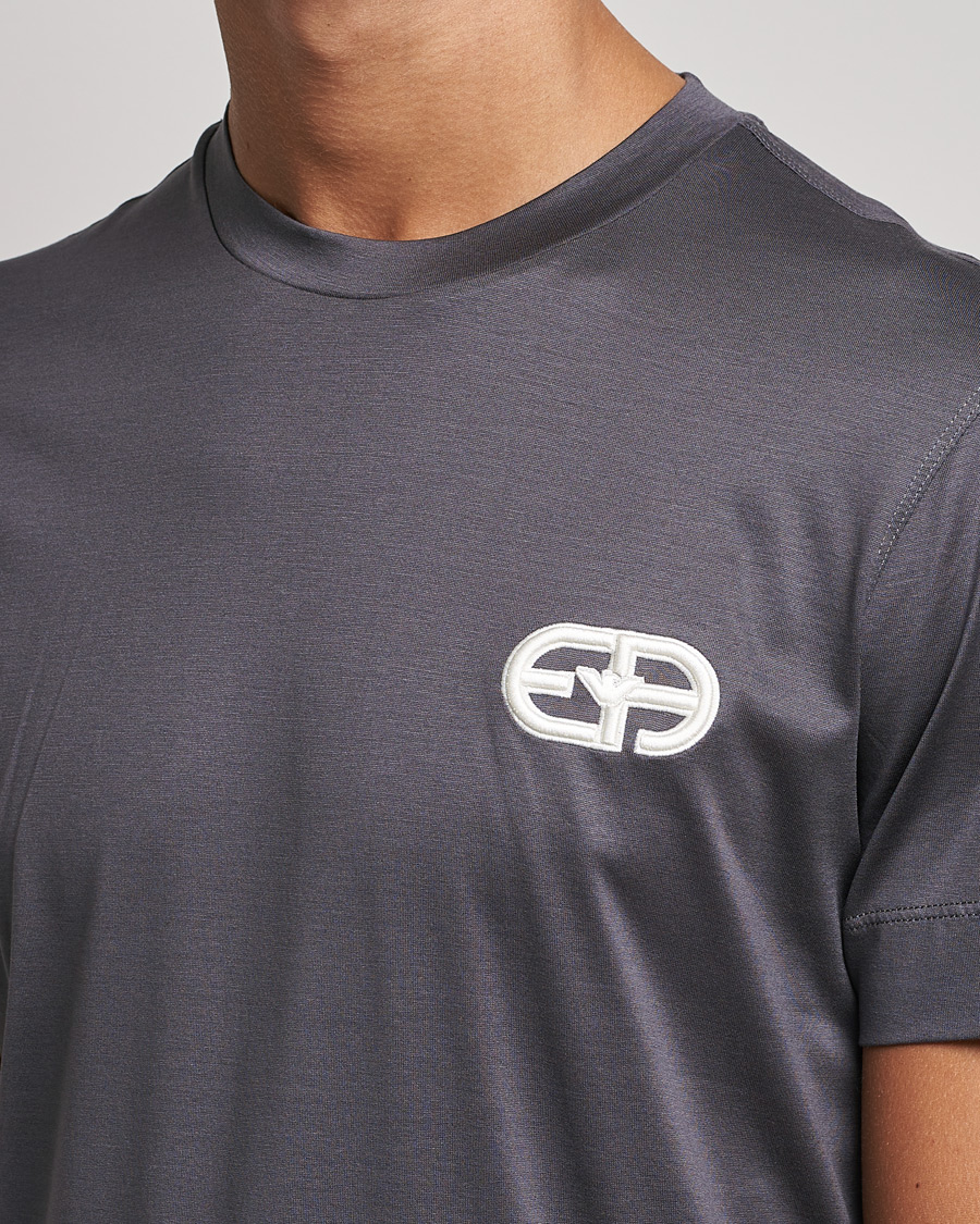 Herr | T-Shirts | Emporio Armani | Cotton Tencel Tee Grey