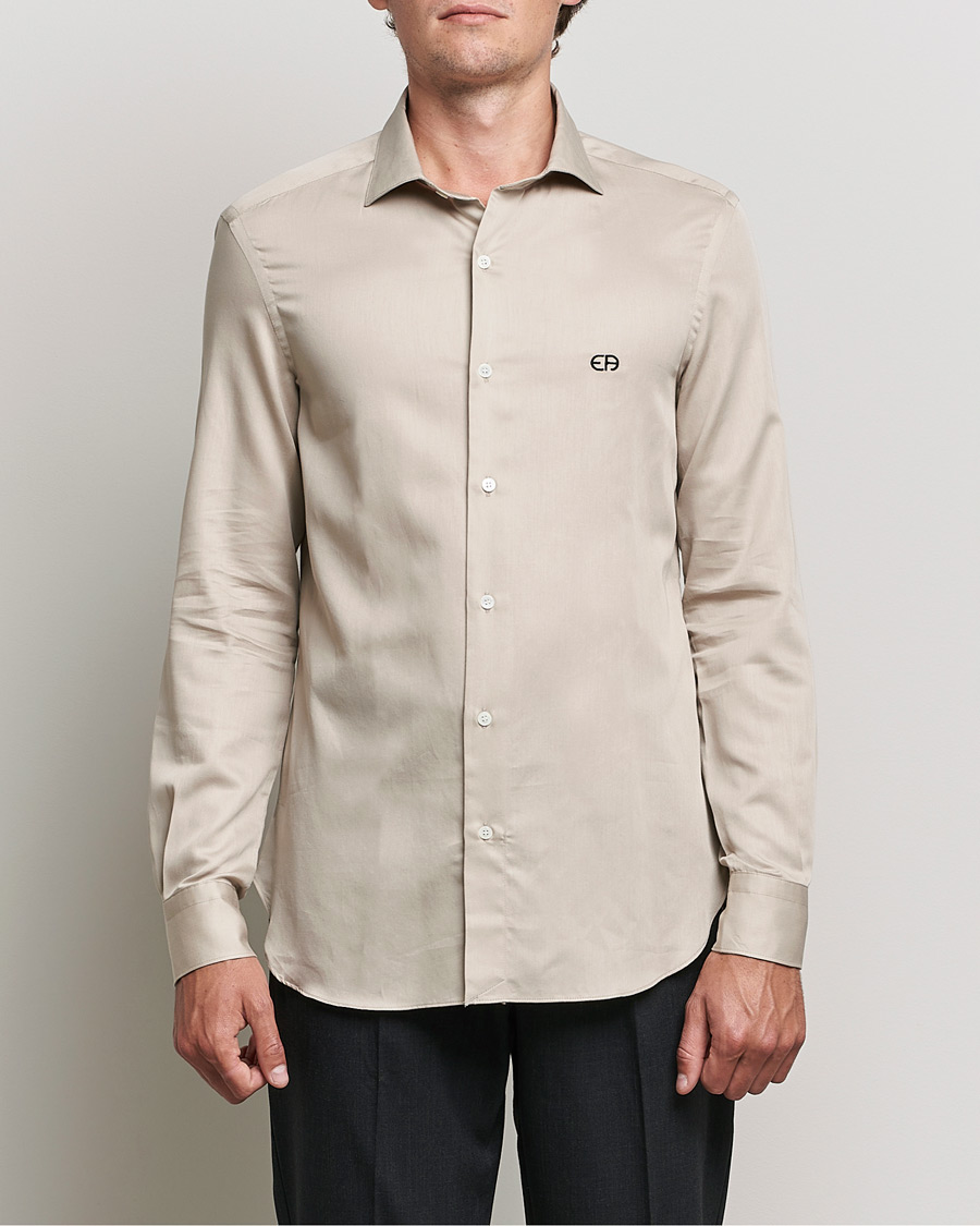 Herr |  | Emporio Armani | Light Cotton Shirt Beige