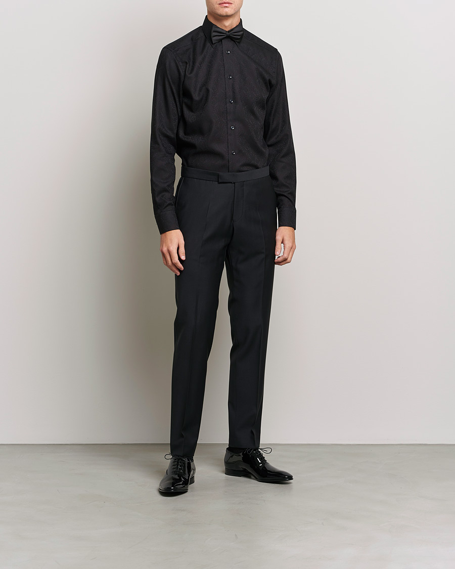 Herr | Skjortor | Eton | Jaquard Paisley Shirt Black