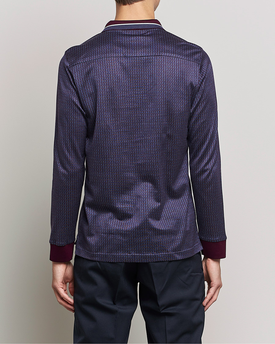 Herr | Tröjor | Eton | Jacuard Polo Shirt Red