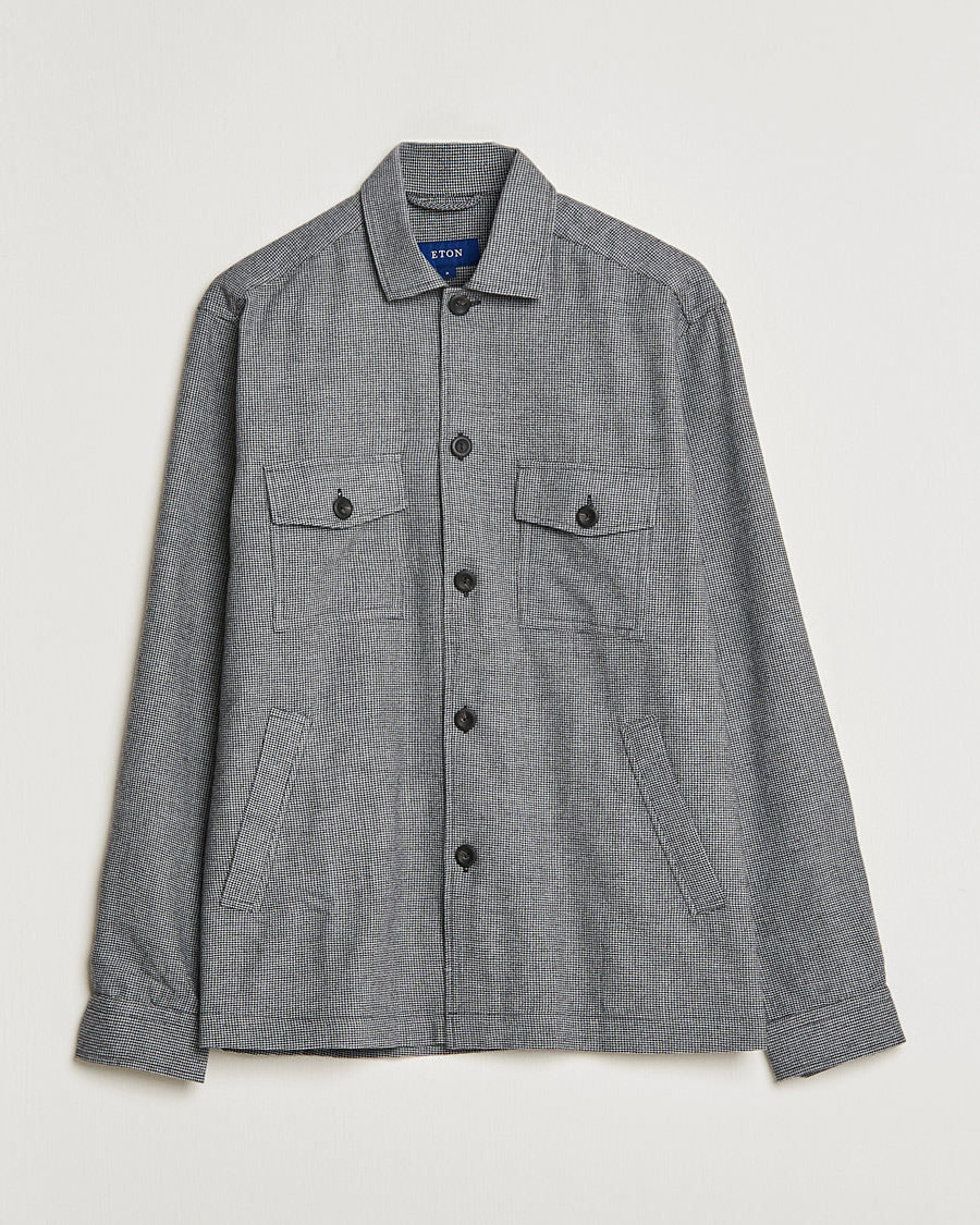 Herr | Skjortor | Eton | Wool Cashmere Overshirt Black