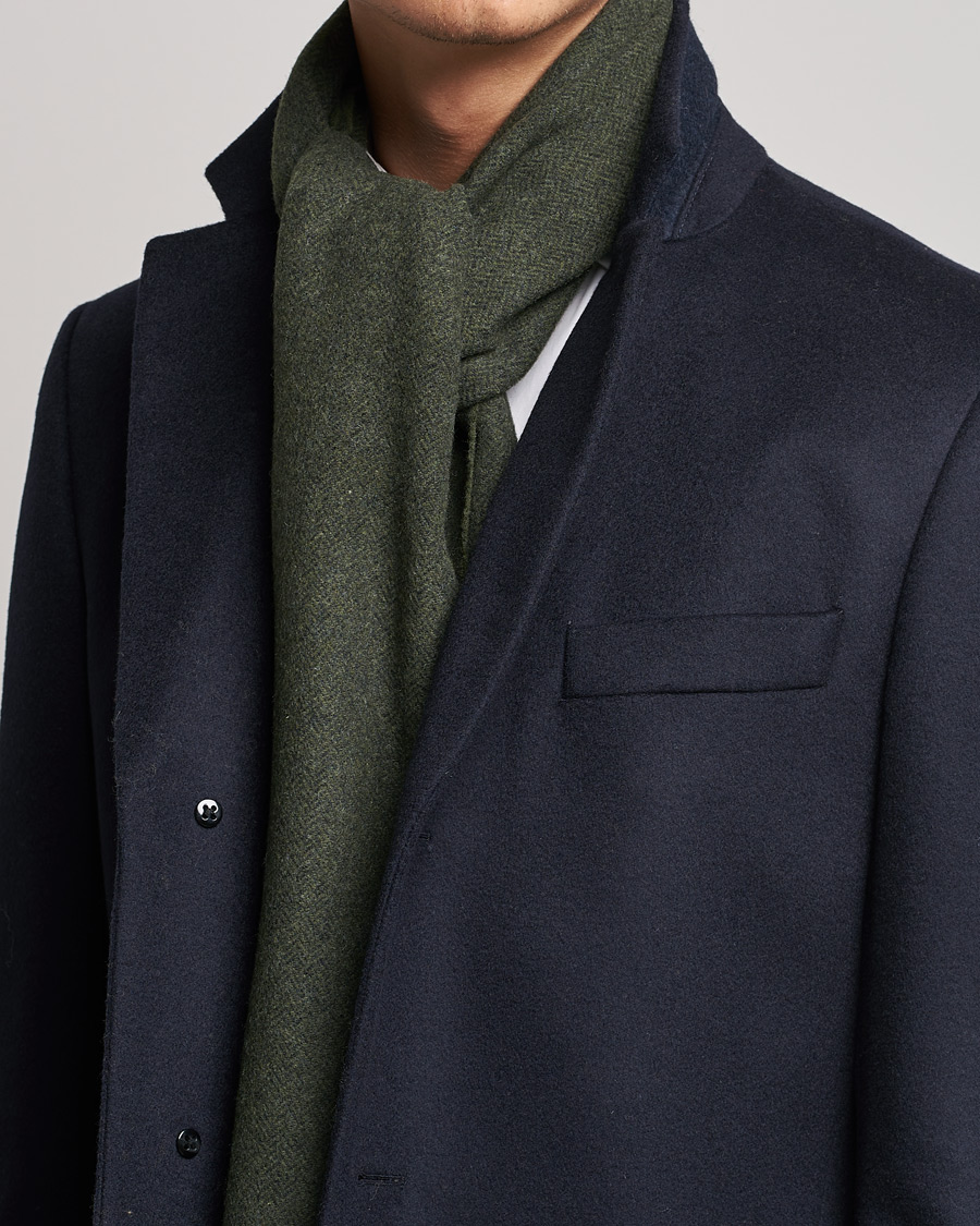 Herr | Eton Wool Scarf Olive | Eton | Wool Scarf Olive