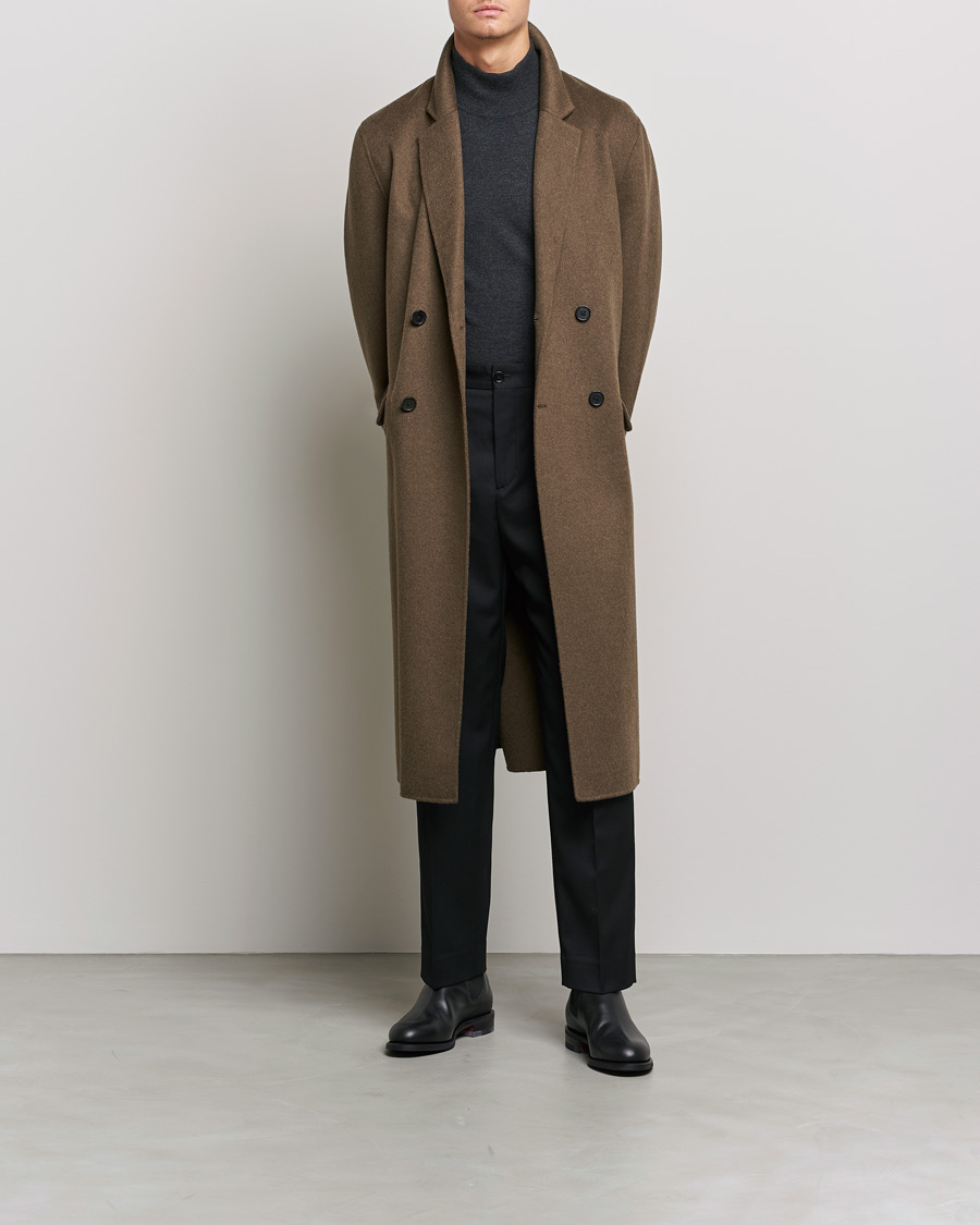 Herr | Jackor | Filippa K | Athens Wool Cashmere Coat Olive Melange