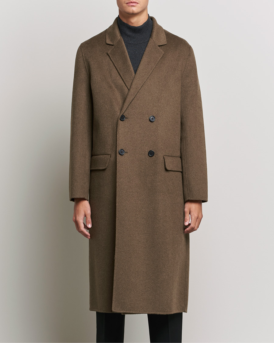 Herr | Jackor | Filippa K | Athens Wool Cashmere Coat Olive Melange