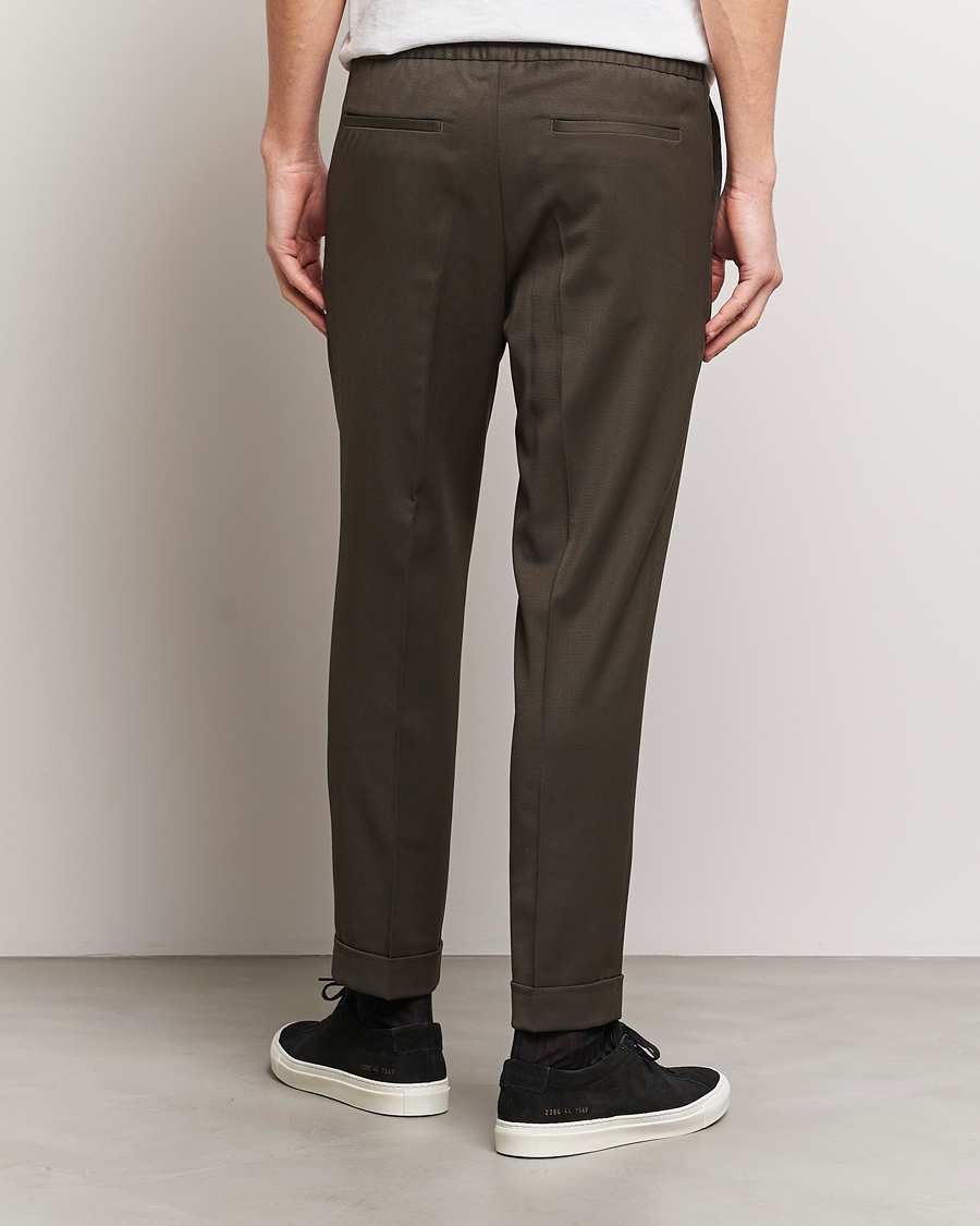 Herr | Byxor | Filippa K | Terry Wool Trousers Dark Forest Green