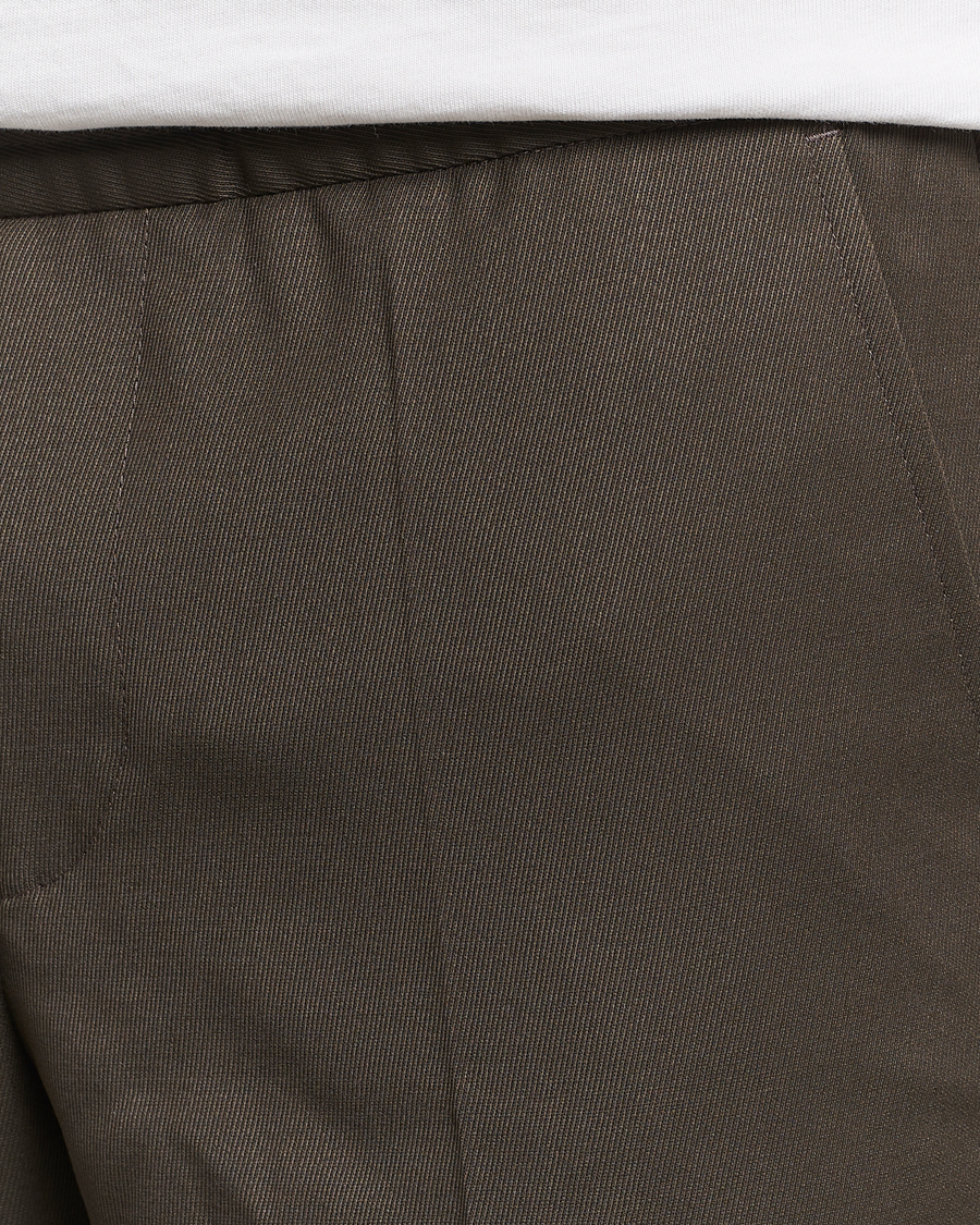 Herr | Byxor | Filippa K | Terry Wool Trousers Dark Forest Green