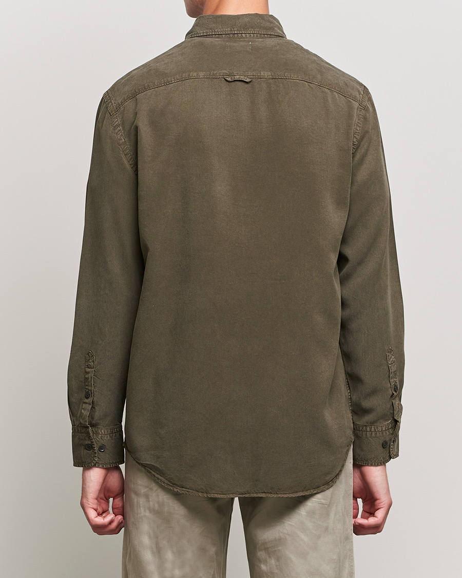 Herr | Skjortor | Filippa K | Zachary Tencel Shirt Dark Forest Green