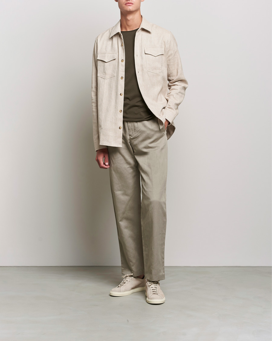 Herr | T-Shirts | Filippa K | Roll Neck T-Shirt Dark Forest Green
