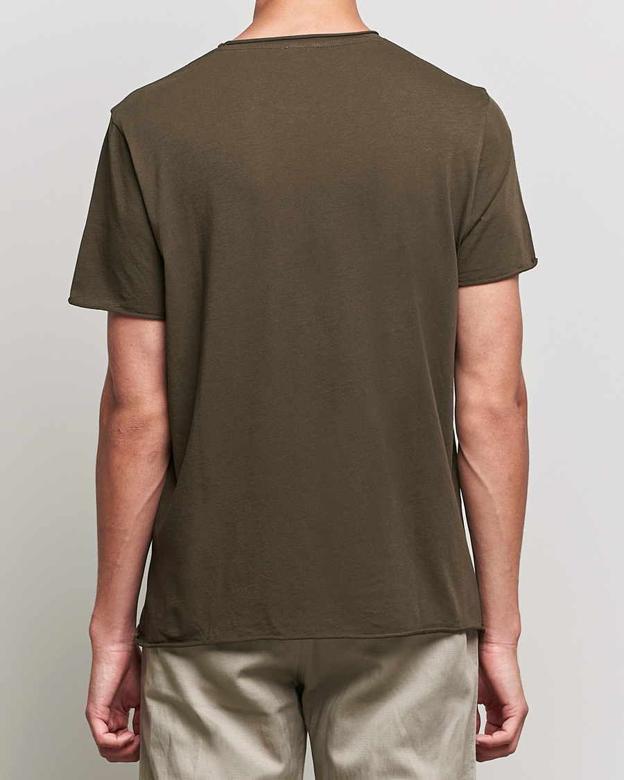 Herr | T-Shirts | Filippa K | Roll Neck T-Shirt Dark Forest Green