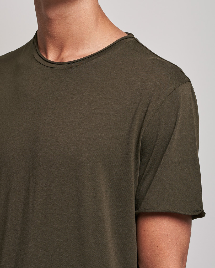Herr | T-Shirts | Filippa K | Roll Neck T-Shirt Dark Forest Green